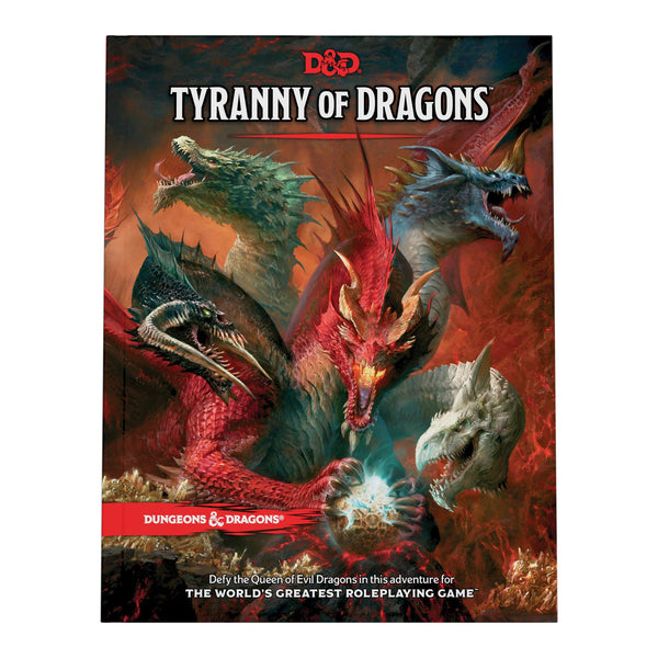 Tyranny of Dragons (D&D Adventure Book combines Hoard of the Dragon Queen + The Rise of Tiamat) Hardcover – Jan. 17 2023